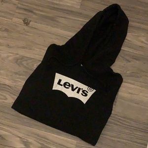 Glitter Levi’s Cropped Hoodie 🪅‼️